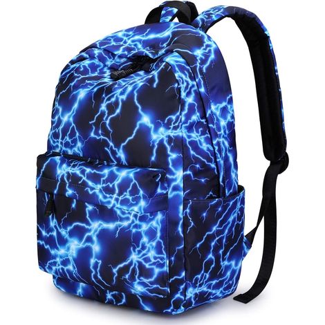 Sac à dos élégant Starry Lightning, idéal pour les voyages, l'école, la randonnée et le camping en plein air, pour adolescents