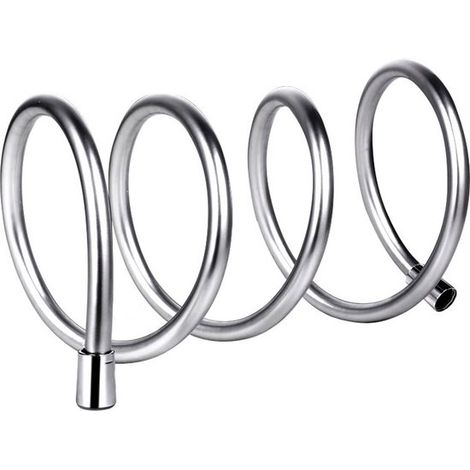 Flexible de douche universel 100 cm gris argenté - Flexible de Douche Premium - PVC + métal (1/3)
