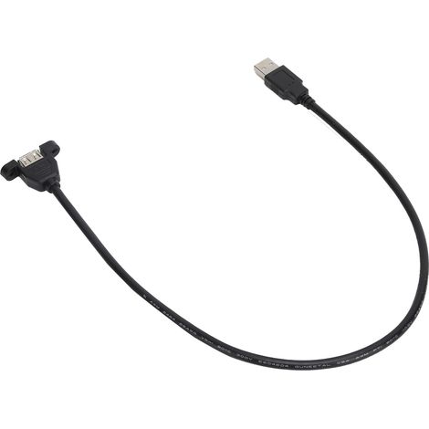 Câble de prolongation USB 2.0 mâle/femelle pour disques durs, clés USB, imprimantes et lecteurs de cartes (0,3 m) (1/5)