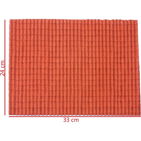 Pannello Tegole per Presepe Terracotta 35 x 25 cm 86413 (1/3)