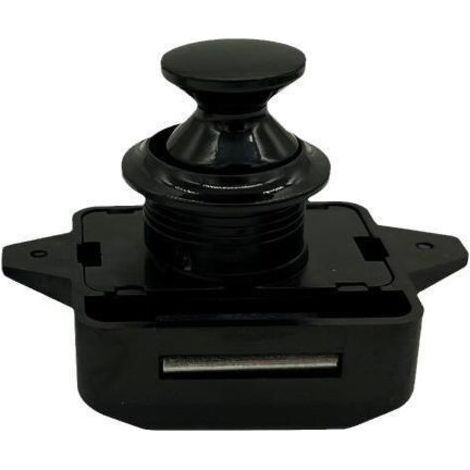 Lot de 2 Bouton Poussoir Verrou Armoire Loquet Sans Clé, Loquet à Bouton Poussoir Ajustement 15-18mm épaisseur Bateau Van Yacht (1/5)