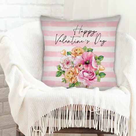 Housse de coussin moderne design rustique pour décoration de maison et de chambre à coucher de la saint-valentin