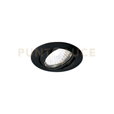 OASIS Faretto incasso in alluminio nero orientabile attacco GU10