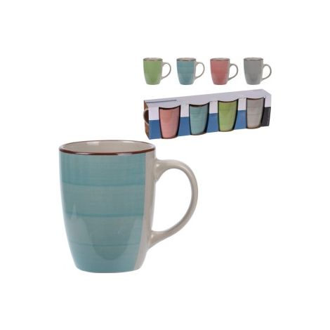 Set de 4 tazas de colores diferentes. colores / modelos surtidos (1/3)