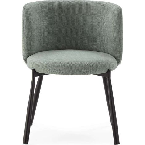 Pack de 2 butacas modelo Iria tapizado textil verde menta, 76.5cm (alto) 58cm (ancho) 58.5cm (largo) (1/5)