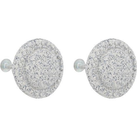 Lot de 2 Boutons de Meuble "Cassidy" 4cm Gris Taupe (1/2)