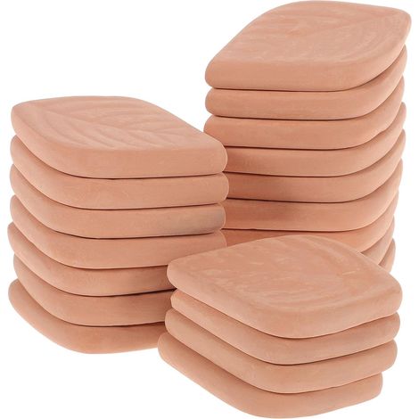 Absorbeurs Humidité en Terre Cuite 20 Pièces Forme Feuille pour Nourriture Animaux Épices Conservation Fraîcheur (1/5)