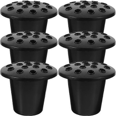 Lot de 6 vases commémoratifs pour cimetière, supports à fleurs, pots de fleurs en plastique (1/5)