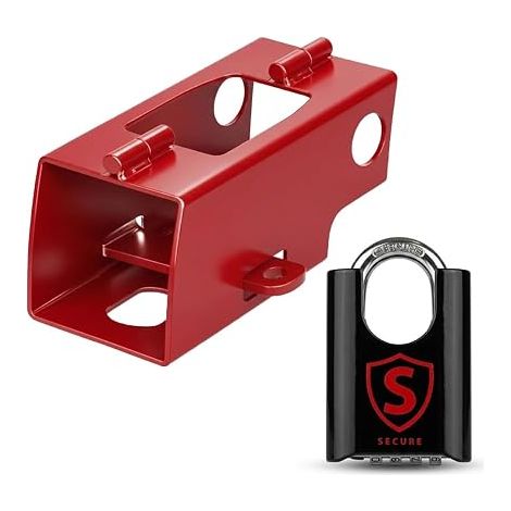 Lucchetto per rimorchio, gancio di traino, accessorio per rimorchio, lucchetto, roulotte, sicurezza rimorchio (1/5)
