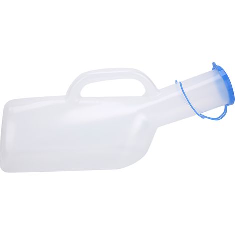 Urinoir en plastique pour homme, bouteille à urine 1000 ml, patient alité, soins de santé, usage médical, pisseur facile. (1/5)