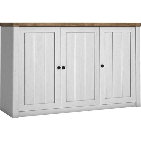 AX LIVING Sideboard Wohnzimmer Palmano K3T – 160 cm, Andersen Kiefer