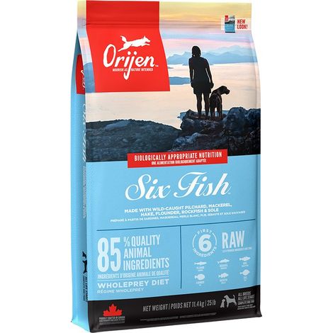 ORIJEN Six Fish - croquettes pour chien - 11,4 kg (1/2)