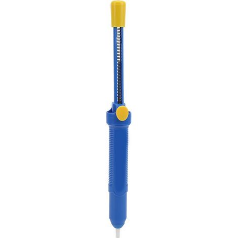 Robuster ABS-Entlötstift mit Pumpmechanismus, leistungsstarker manueller Entlötstift mit Saugnapf für elektronische Lötwerkzeuge, Blau (1/5)