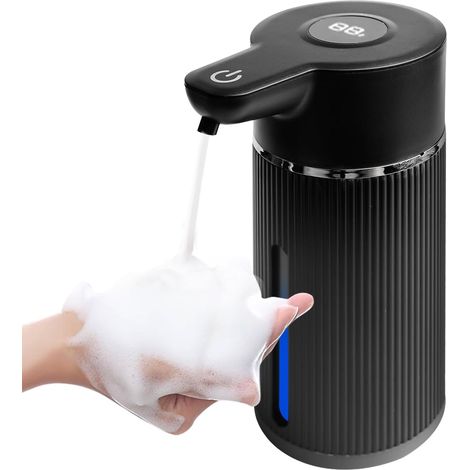 Automatischer Seifenspender, 420 ml, Wandmontage, berührungslos, elektrisch, mit 4 einstellbaren Stufen, Infrarotsensor, IPX6, USB-aufladbar für Bad und Küche (1/5)