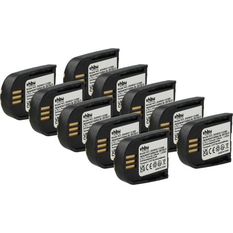 vhbw 10x batería compatible con Microsoft Office Communicator 2007 auriculares inalámbricos, cascos (140 mAh, 3,7 V, Li-poli)