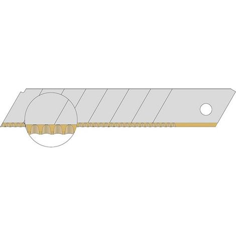 Lutz Wellenschliffklinge TiN 18mm Pack a 10 Stück (1/2)