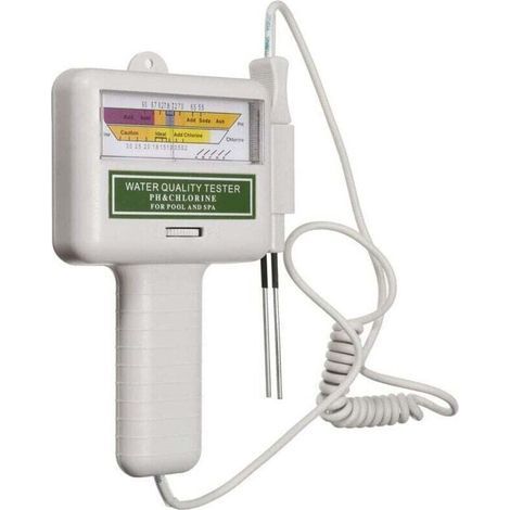 Testeur de Chlore PH Portable Digita Testeur de Qualité de l'eau Testeur d'eau Compteur de Chlore Piscine Spa Moniteur de Qualité de l'eau Vérificateur (1/4)