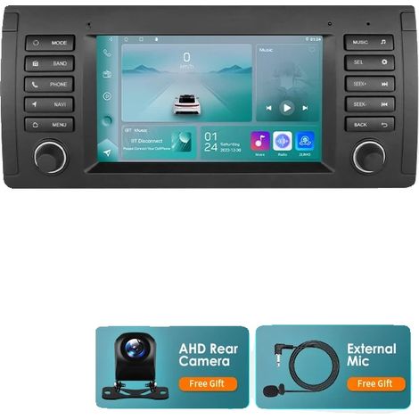 Sistema de navegación CarPlay, compatible con BMW E39 E53 M5 1995-2003, P1 AHDC6 (1/2)