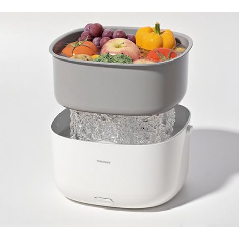 Lavatrice automatica per verdure Lavatrice per frutta e verdura Cestello per il lavaggio a ultrasuoni di frutta e verdura Scarico ad alta capacità Ingrediente da cucina (1/5)
