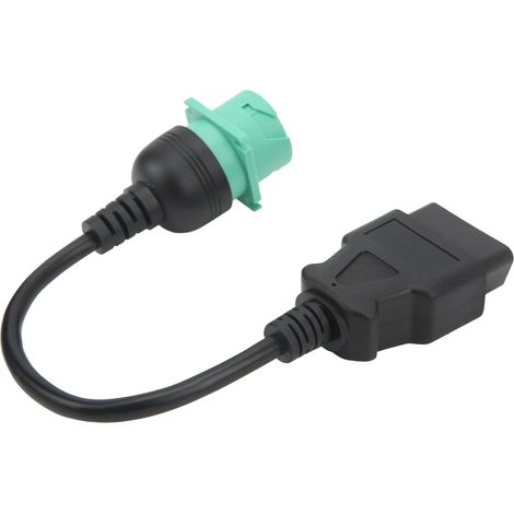 Adaptateur câble diagnostic OBD2 camion, connecteur mâle 9 broches vers femelle 16 broches, remplacement moteur diesel Cummins, outil de scan, pièce détachée. (1/5)