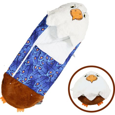 Kids Sleeping Bag, 2-in-1 Convertible Plush Pillow, Cartoon Sleeping Bag, Soft and Warm Birthday Gift for Babies, Boys and Girls, Dreamy Friends (1/5)