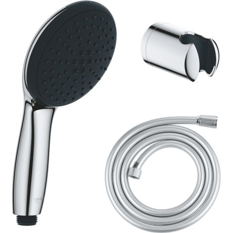 Pack douchette 2 jets GROHE Vitalio Start 110 + Flexible de douche VitalioFlex Comfort 1750 et support
