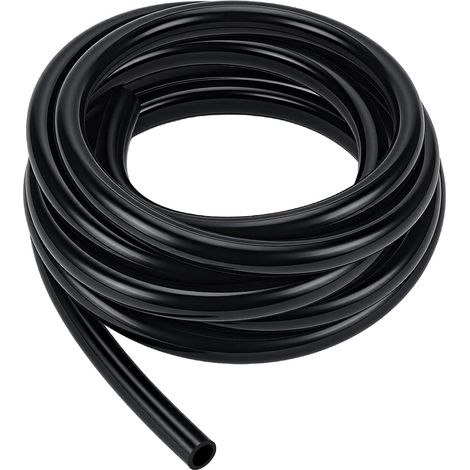 Tuyau de Vide en Silicone 9mm X 25mm OD Tuyau d'Air Tuyau d'Eau Flexible Noir pour Transfert de Pompe Conveyance de Fluide 5m (1/5)