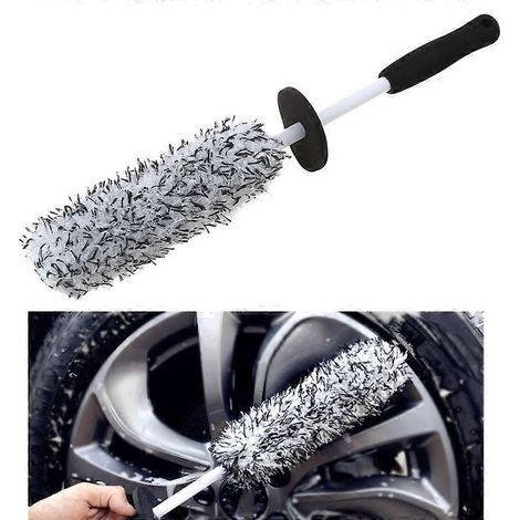 Brosse de détail pour jantes et pneus, chiffon de nettoyage en microfibre (1/5)