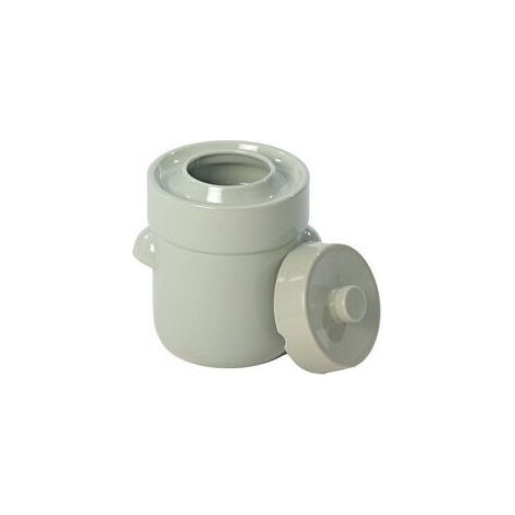 Pot à choucroute en grès émaillé 3L – Avec 2 pierres demi-lune pour fermentation optimale – Joint à eau pour étanchéité (1/3)