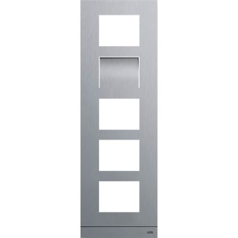 Platine 1/5 audio/vidéo acier inoxydable 2TMA130160X0006 ABB 41385CF-S