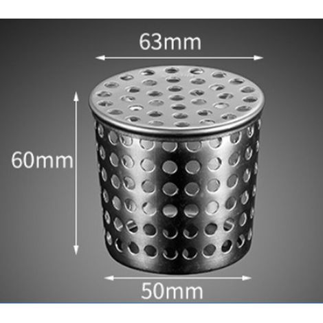 Filtre de descente de gouttière, protège-gouttière en acier inoxydable de 63 × 6 cm, couvercle de gouttière conique ajouré, empêche le blocage (1/4)