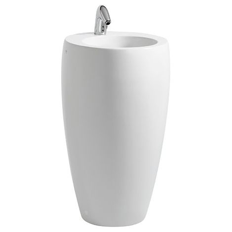 LAUFEN Alessi un lavabo con columna integrada, 1 agujero de grifo (1/5)