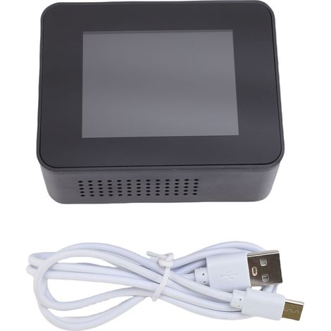 Eosnow Innenluftqualitätsmonitor, 12 Funktionen, WLAN, Thermometer, Hygrometer für Tuya Smart App mit 2,8-Zoll-Farbdisplay, unterstützt Alarmfunktion, CO2/HCHO/PM2,5/PM1,0/PM10, Zuhause, Auto, Büro, S