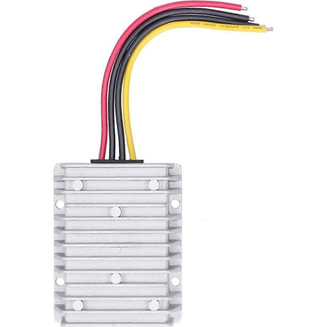 24V auf 12V Wandler, Gleichspannungsregler aus Aluminium-Druckguss für Motoren, Navigationssysteme und Fahrzeuge