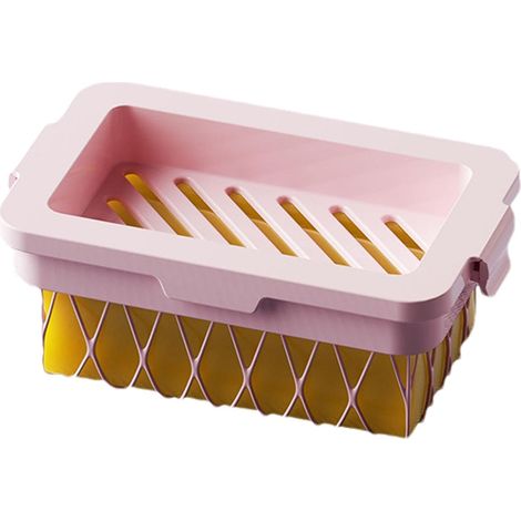 Seifenschale  Schaumbox  Multifunktionaler Seifenhalter, Seifenorganizer fürs Badezimmer, Seifenschale mit Abtropffläche, rutschfeste Aufbewahrungsschale, Tischbox mit Sockel (1/5)