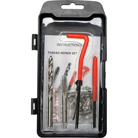 Kit de reparation des filetages m6 x 1.00 de type helicoil 19 pcs
