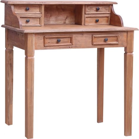 Bureau avec tiroirs Bureau informatique - Table d'ordinateur 90x50x101 cm Bois de récupération solide BV743398 - BonneVie (1/5)