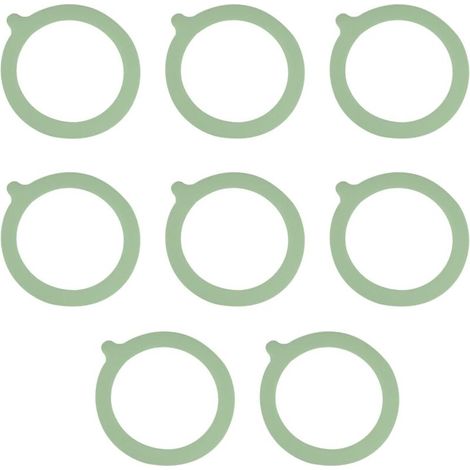 Ersatz-Silikondichtungen, 8 Silikondichtungen für Gläser, luftdichte und auslaufsichere Gummidichtungen, Standard-Gummidichtungen für Einmachgläser, Glasbehälter (ve
