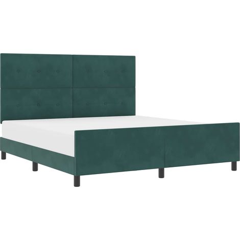 Maison Exclusive - Boxspringbett mit Kopfteil Dunkelgrün 180 x 20 (1/5)