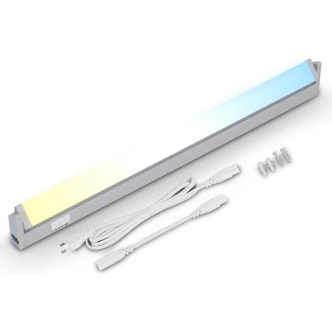 LED Unterbaulampe Küchenlampe 54,5cm CCT schwenkbar 6,5W silber Briloner