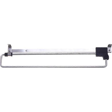 Ausziehbare Kleiderstange aus Edelstahl, Handtuchhalter, Kleiderstange (vereinfachtes Modell, silber, 350 mm) - Silber (1/3)
