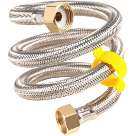 Tuyau inox ø20mm intérieur F-f1/2 pouce longueur 100cm (1/5)