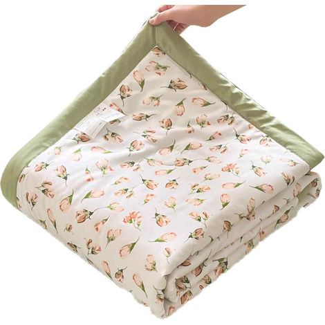 1 Couette été, Coton lavé, Respirant, Polyester, Lit King Queen (1/5)