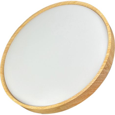 Plafonnier LED à intensité variable 2700K à 6500K, lumière ronde moderne respectueuse des yeux avec télécommande pour chambre à coucher, couloir, balcon, 40 W (380 mm de diamètre) (1/5)