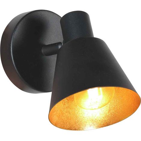 Mexlite - foco - Oeroe - negro - metal - lámpara de cabecera -