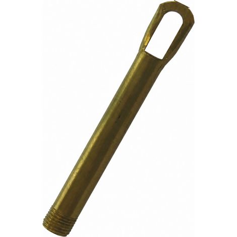 Tube laiton avec anneau hauteur 8.5cm, pas 10x1