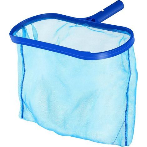 Professionelle Piscine Skimmer - Maille Fine Filet -Approprié Aux Stations Thermales, à La Piscine, à La Fontaine, Étang - pour Nettoyer Les Feuilles de Piscine et Les Débris (Bleu) (1/5)