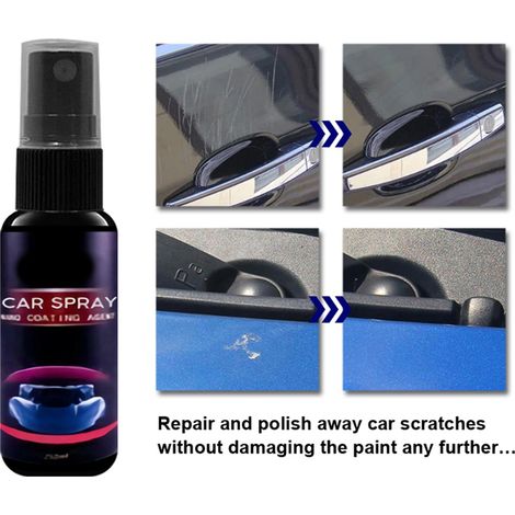 Spray de cire hydrophobe nano pour peinture automobile (50 ml) - Film de protection cristalline (1/4)
