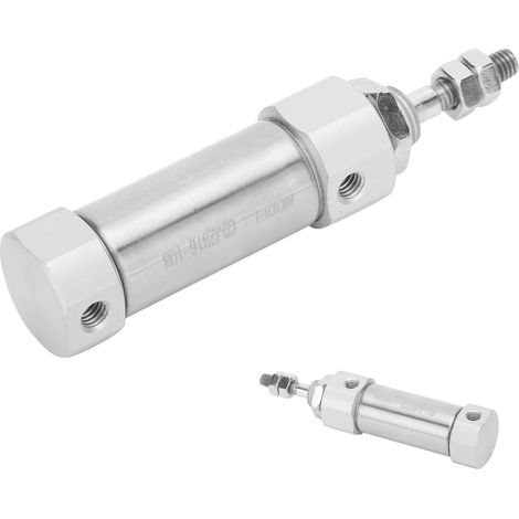 Mini-vérin pneumatique, double effet, simple course, acier inoxydable, CDJ2B16CDJ2B16-10B (1/5)