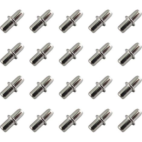 Lot de 20 Support Etagere 5 mm-Supports d'étagère-Taquets pour étagères-Support de planche-pour Meubles, Armoires. (1/5)